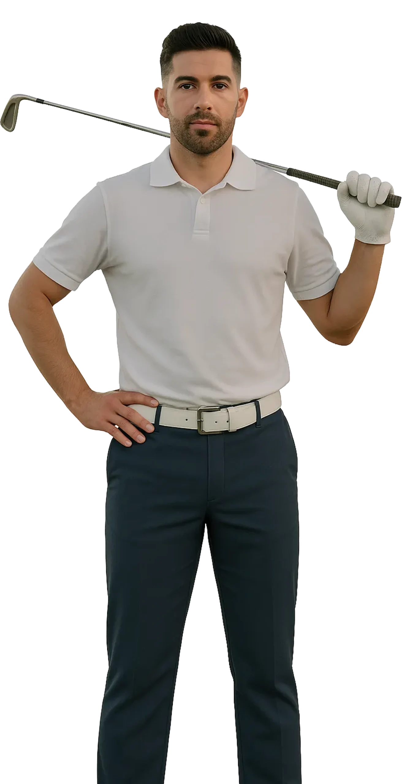 Golf Player With Club